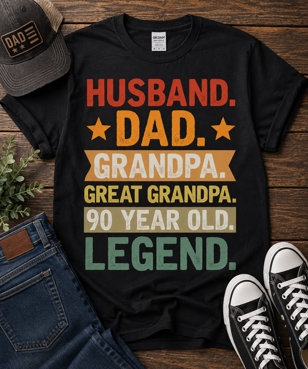 Husband, Dad, Legend | Adult Graphic Shirt, Sweatshirt & Hoodie