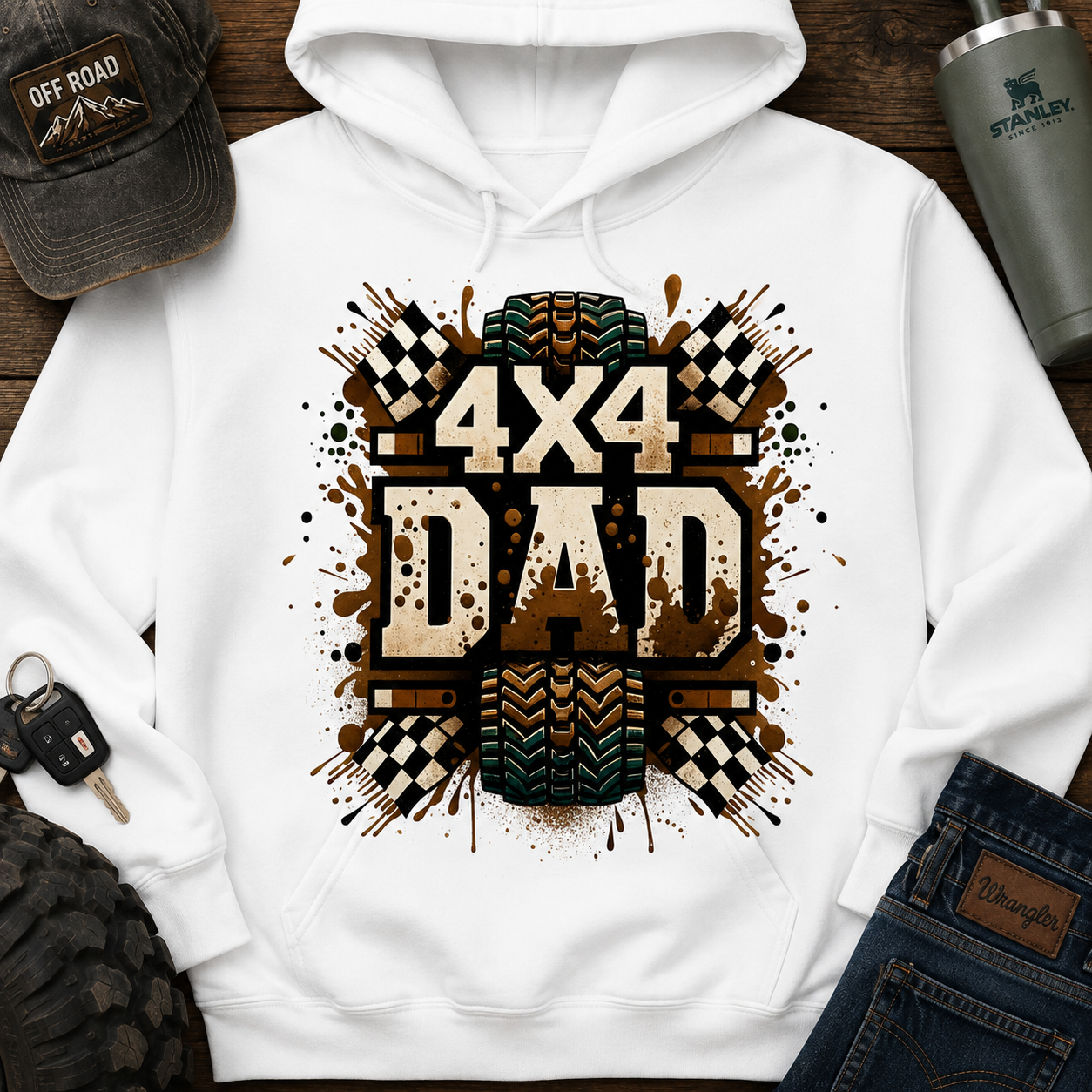 4x4 Dad | Adult Graphic Shirt, Sweatshirt & Hoodie