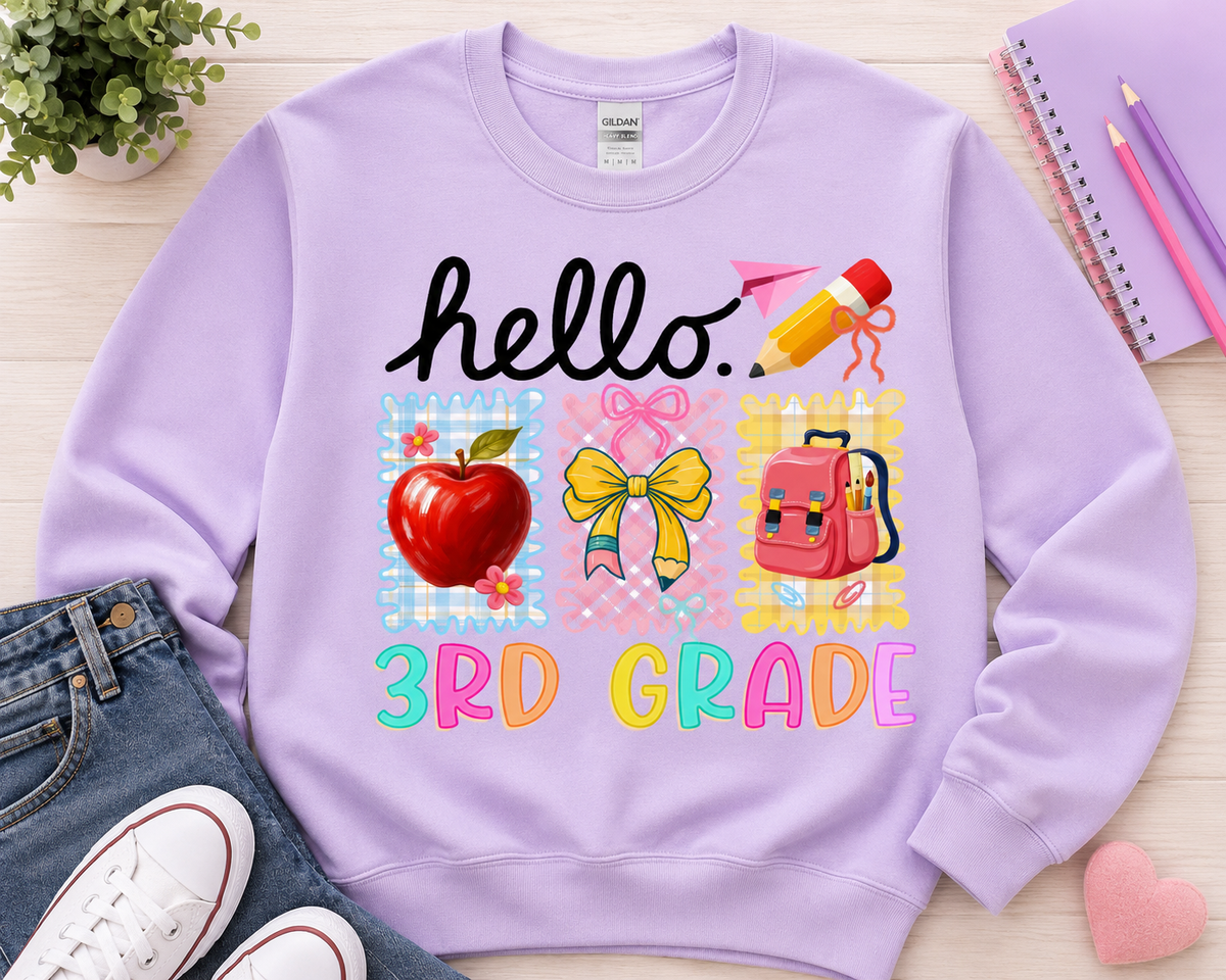 Back To School Third Grade | T-Shirts, Sweatshirt & Hoodie