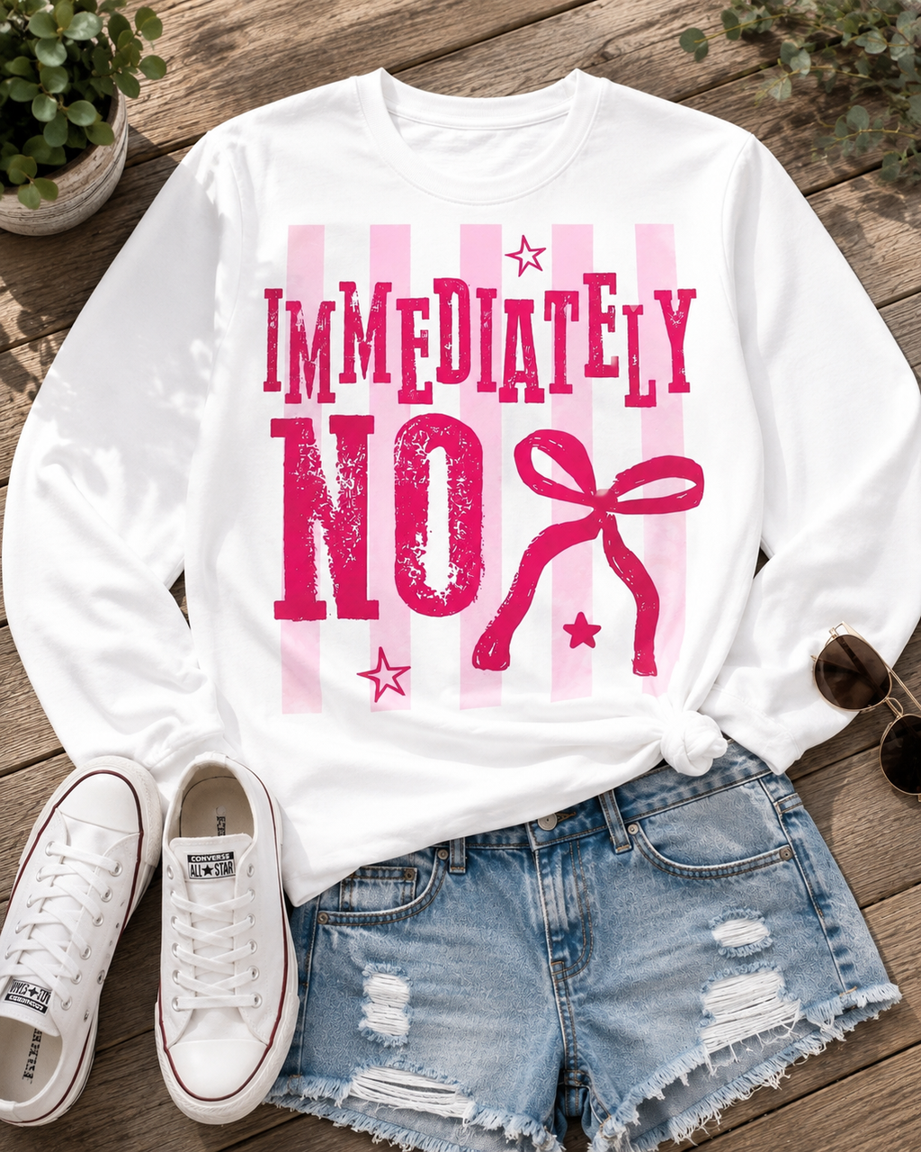 Immediately NO| Adult Graphic Shirt, Sweatshirt & Hoodie