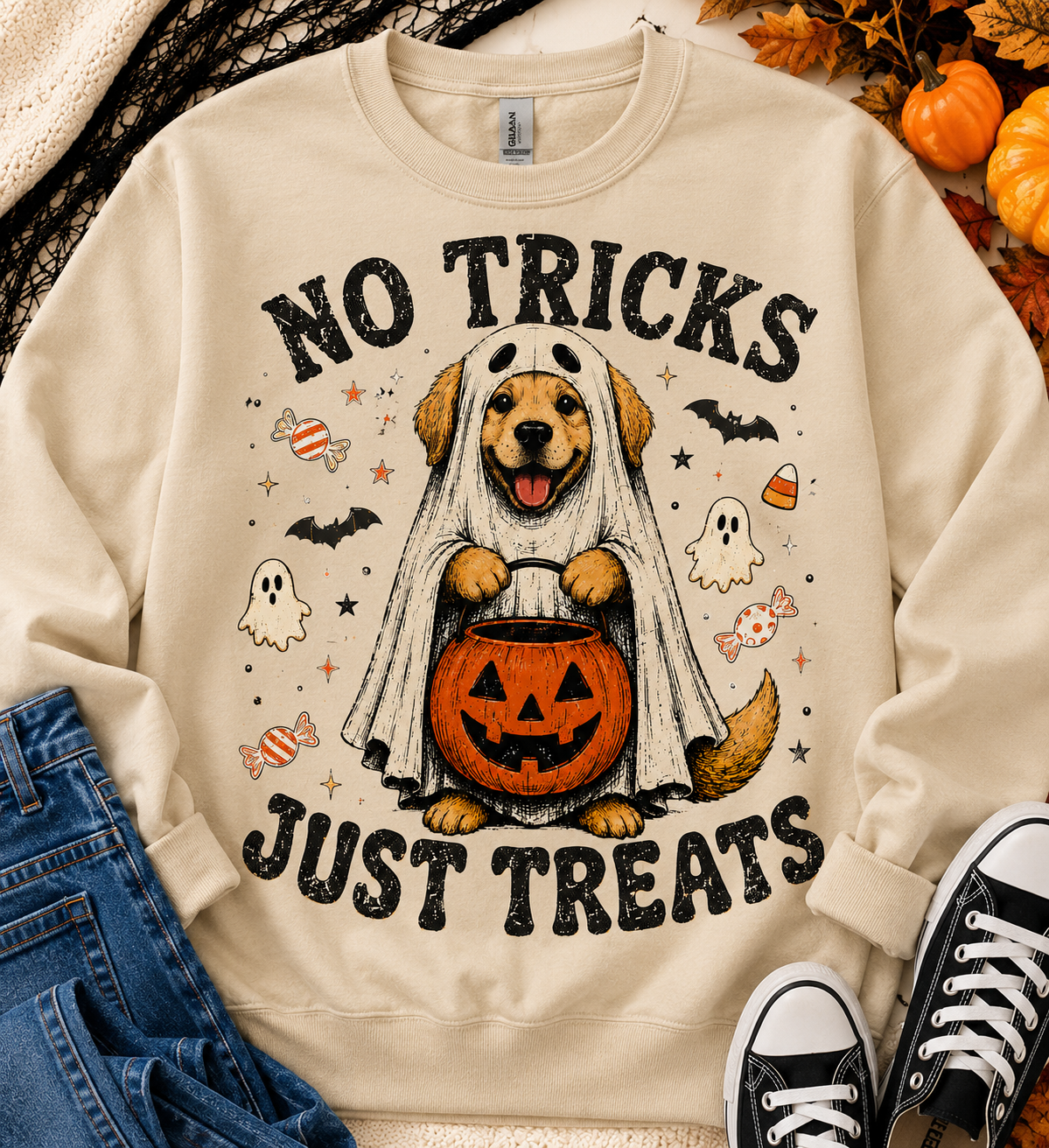 No Tricks Just Treats | Adult Graphic Shirt, Sweatshirt & Hoodie