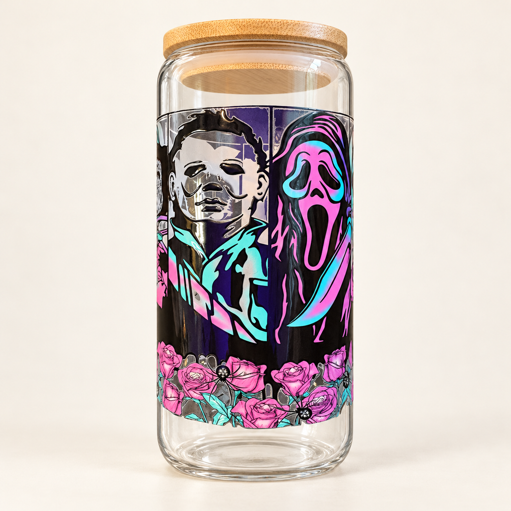 Halloween glass 16oz cup