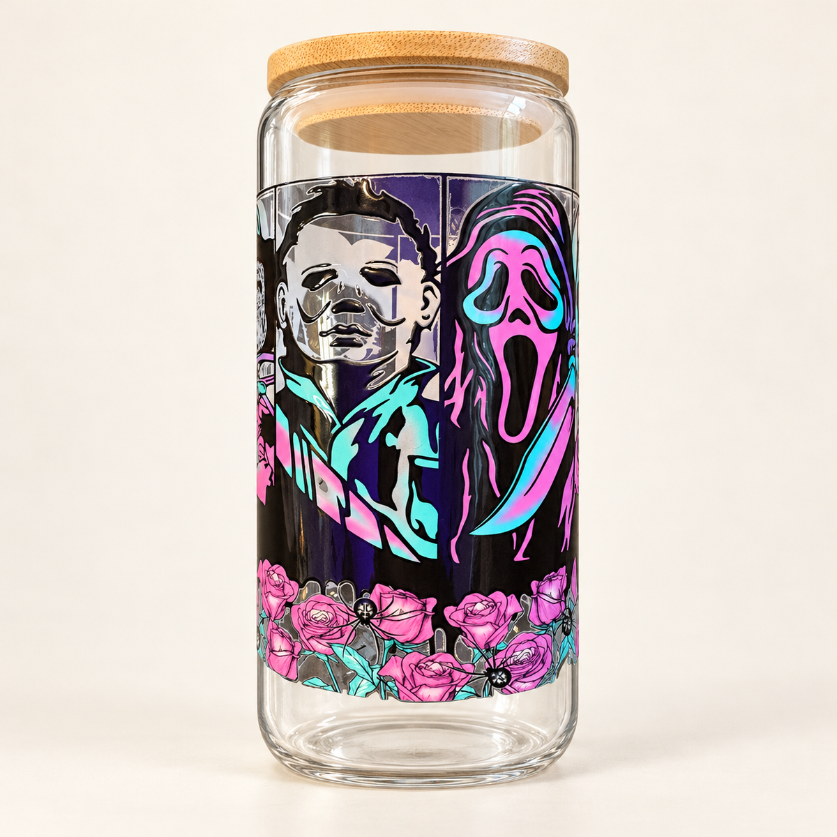 Halloween glass 16oz cup