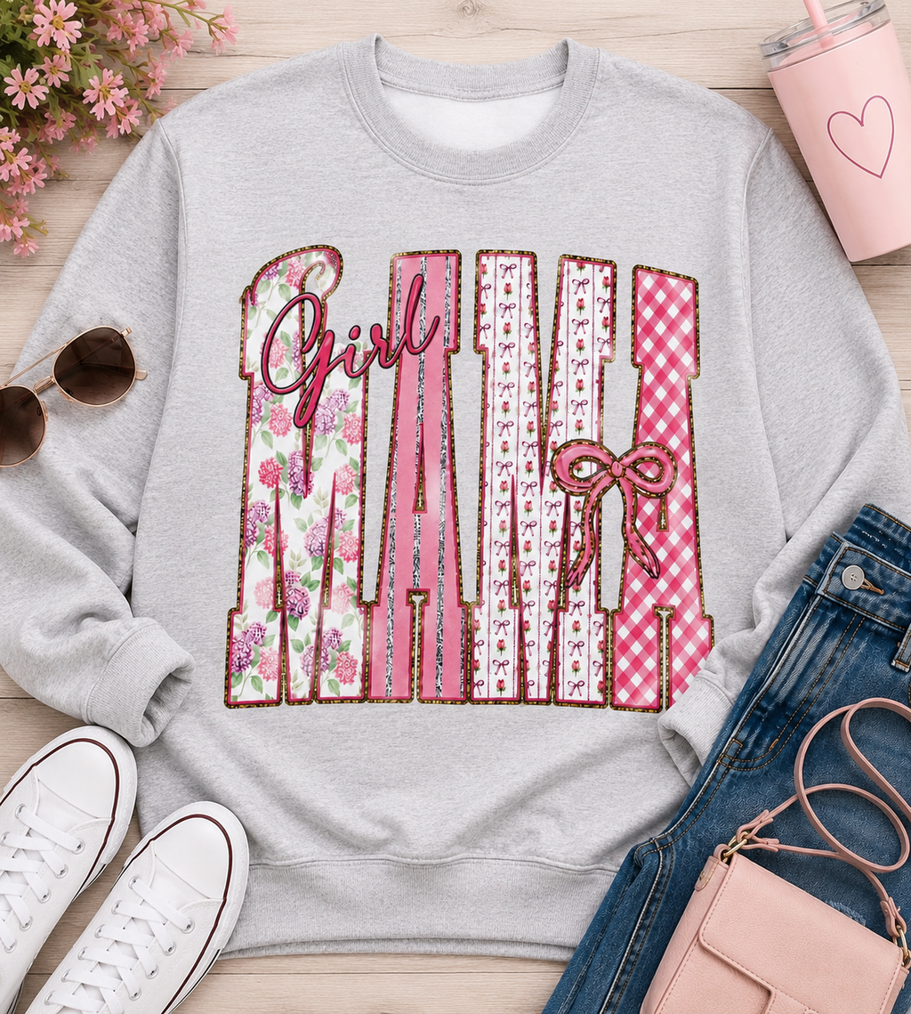Girl Mama| Adult Graphic Shirt, Sweatshirt & Hoodie
