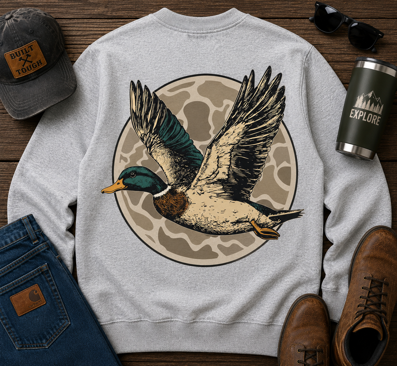 Hunting Duck | Adult Graphic Shirt, Sweatshirt & Hoodie