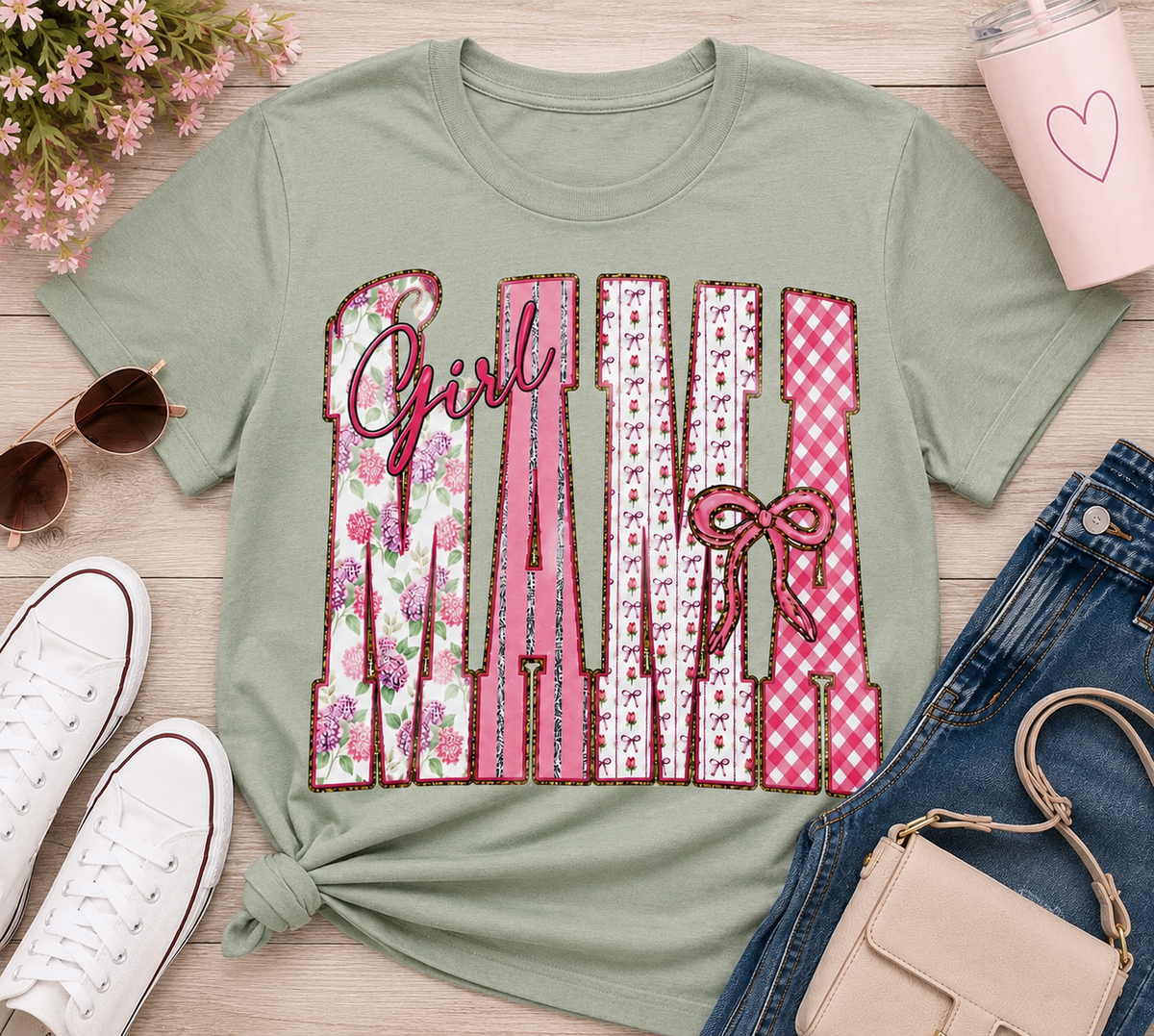 Girl Mama| Adult Graphic Shirt, Sweatshirt & Hoodie