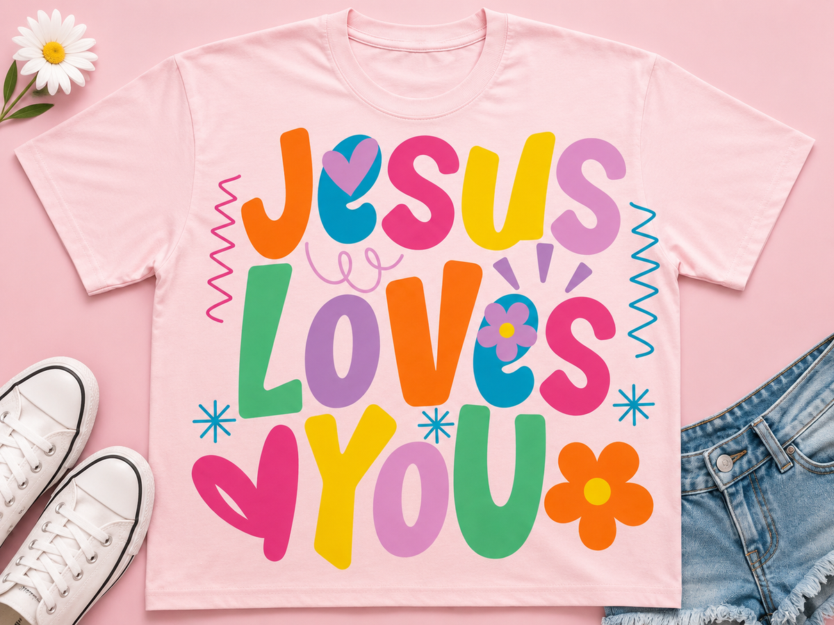 Jesus Loves You | Adult Graphic Shirt, Sweatshirt & Hoodie