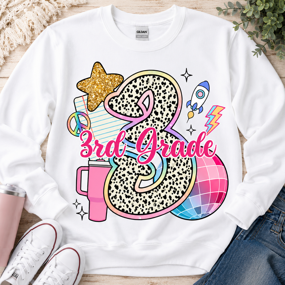 Back To School Third Grade | T-Shirts, Sweatshirt & Hoodie