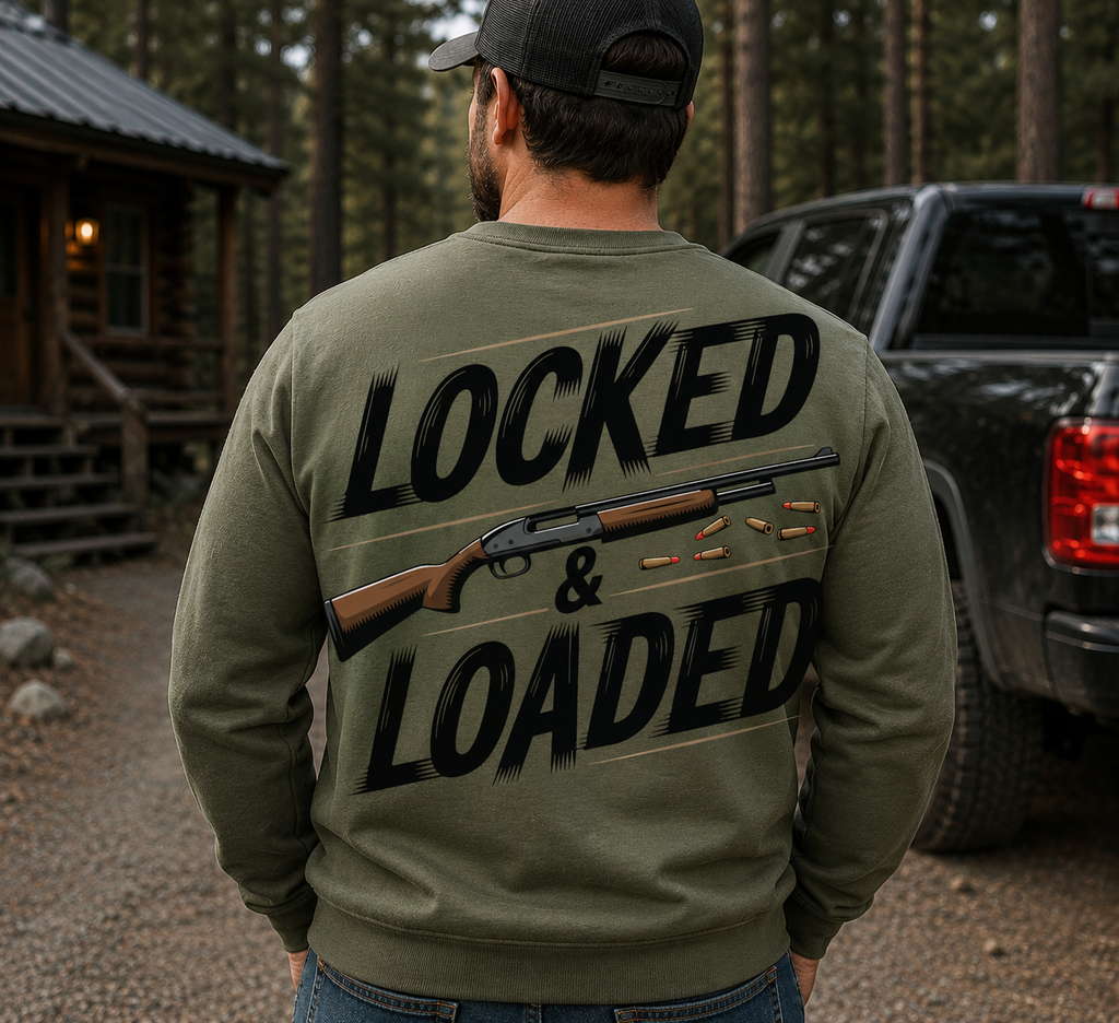 Locked And Loaded | Adult Graphic Shirt, Sweatshirt & Hoodie