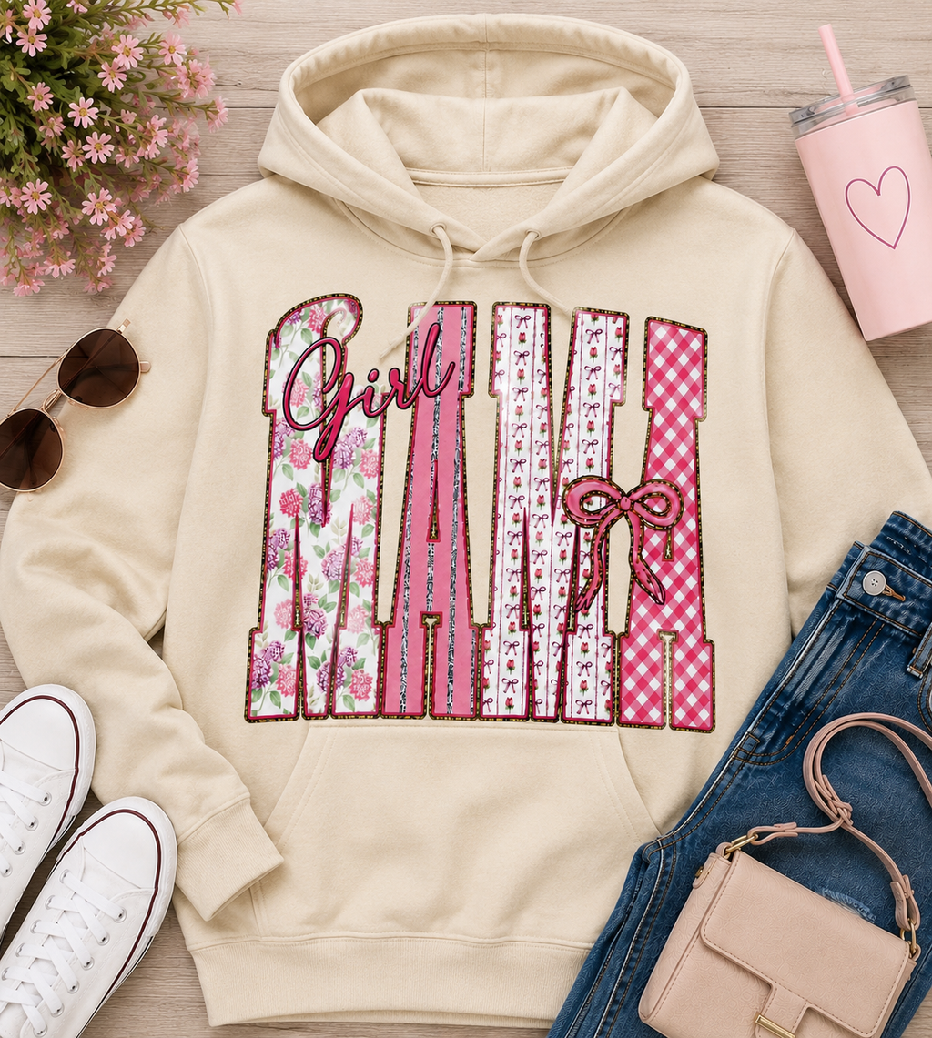 Girl Mama| Adult Graphic Shirt, Sweatshirt & Hoodie