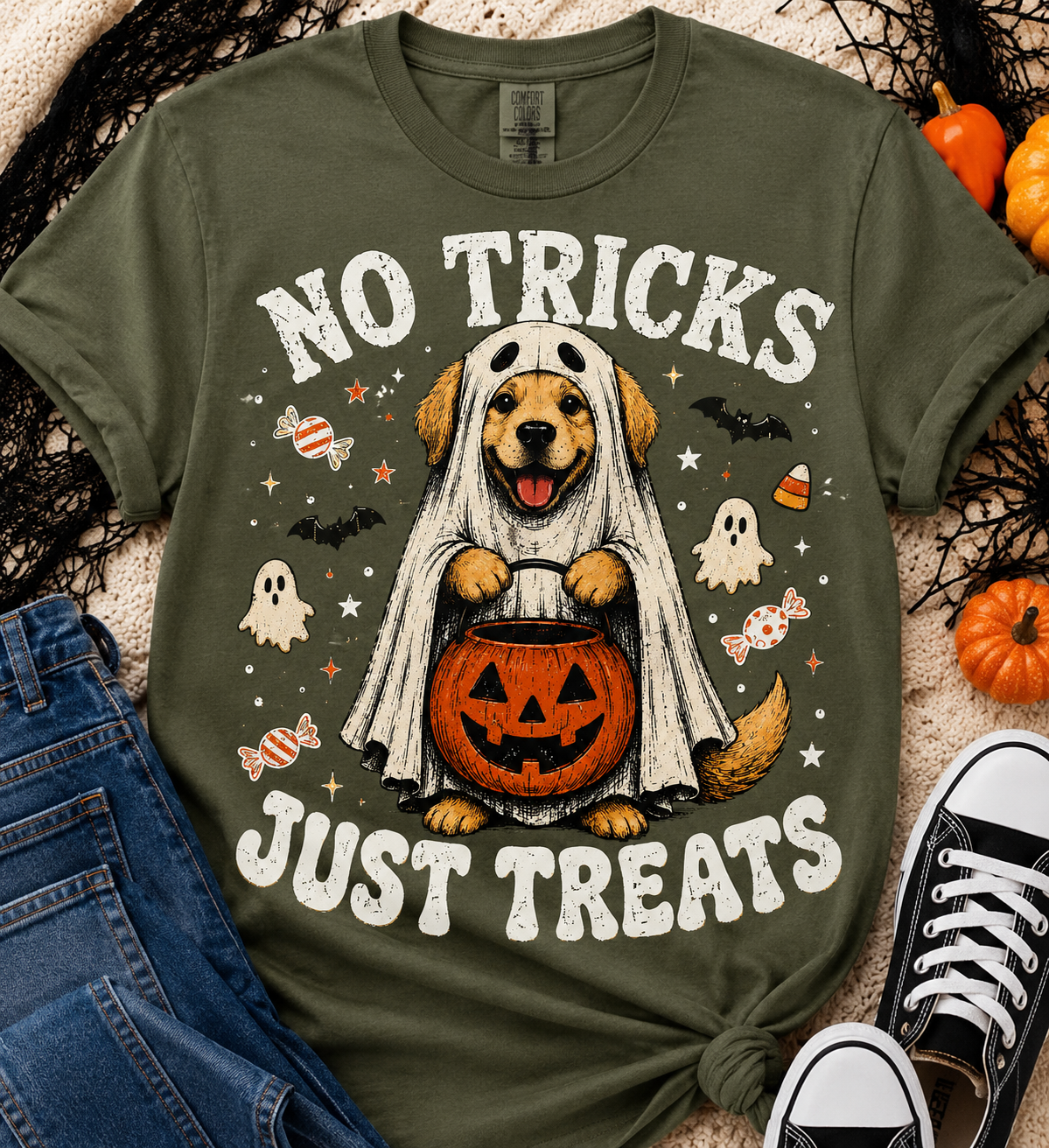 No Tricks Just Treats | Adult Graphic Shirt, Sweatshirt & Hoodie