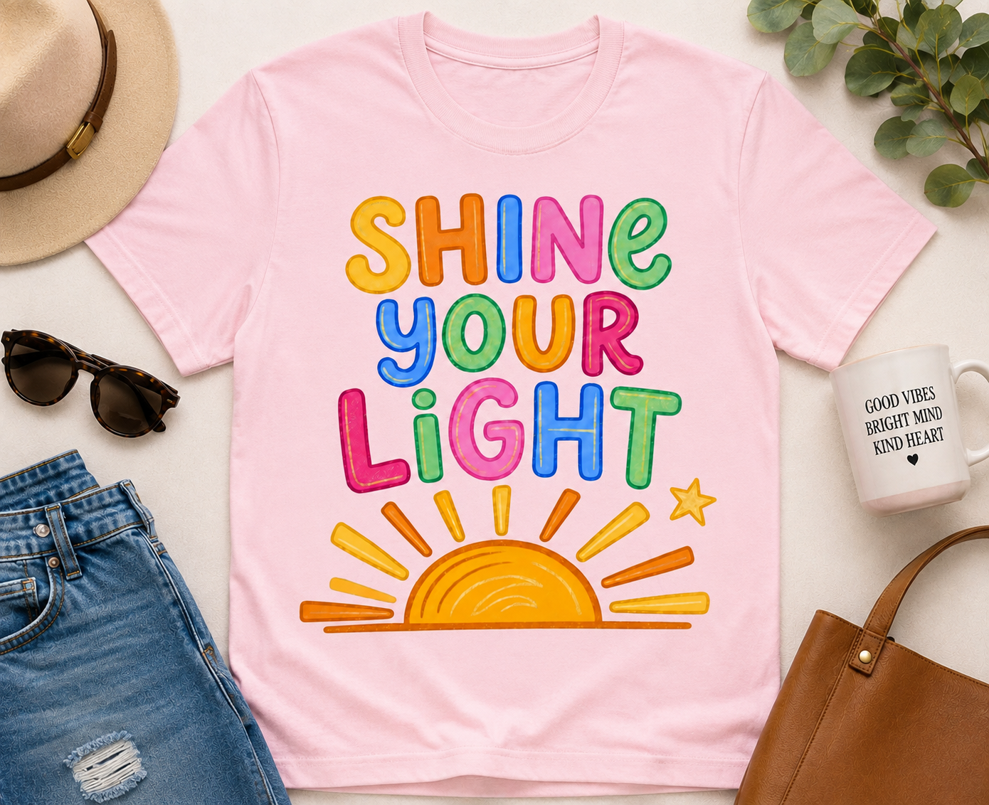 Shine Your Light| Adult Graphic T-Shirt, Sweatshirt & Hoodie