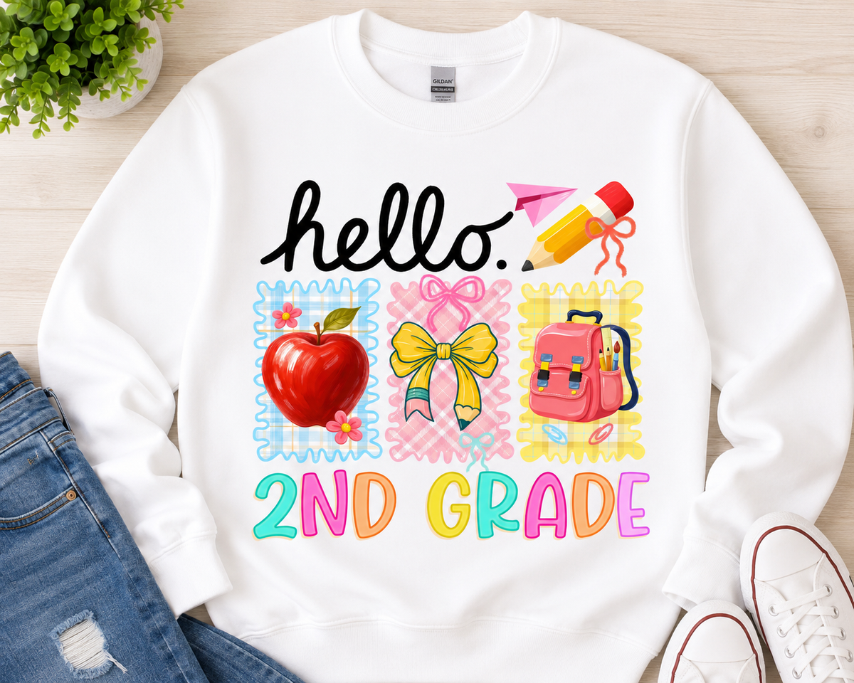 Back To School Second Grade | T-Shirts, Sweatshirt & Hoodie