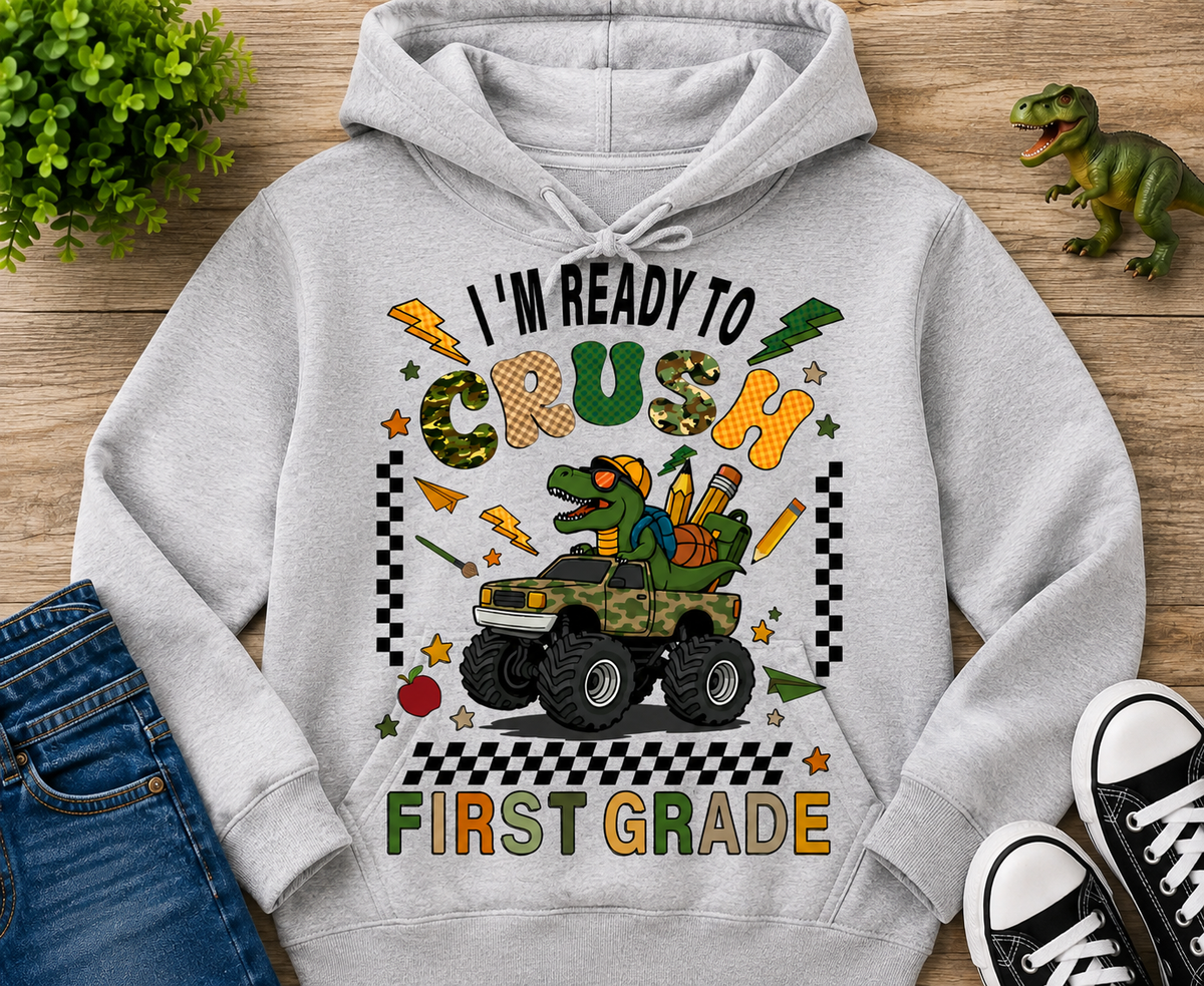 Back To School First Grade| T-Shirt, Sweatshirt & Hoodie