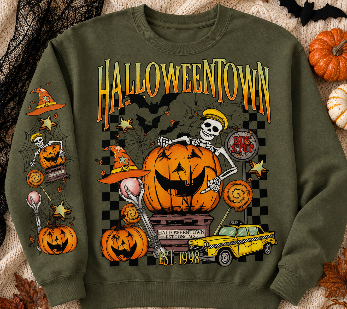 HalloweenTown | Adult Graphic Long Sleeve Shirt, Sweatshirt & Hoodie