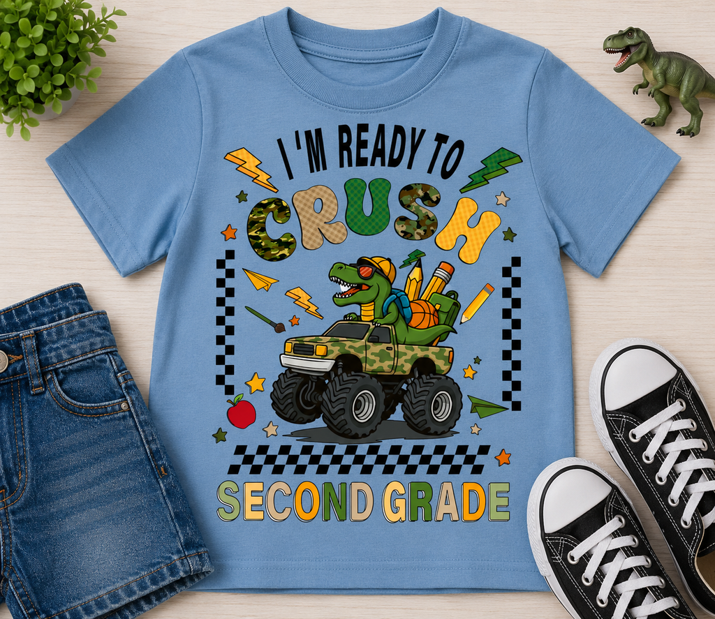 Back To School Second Grade|T-Shirt, Sweatshirt & Hoodie