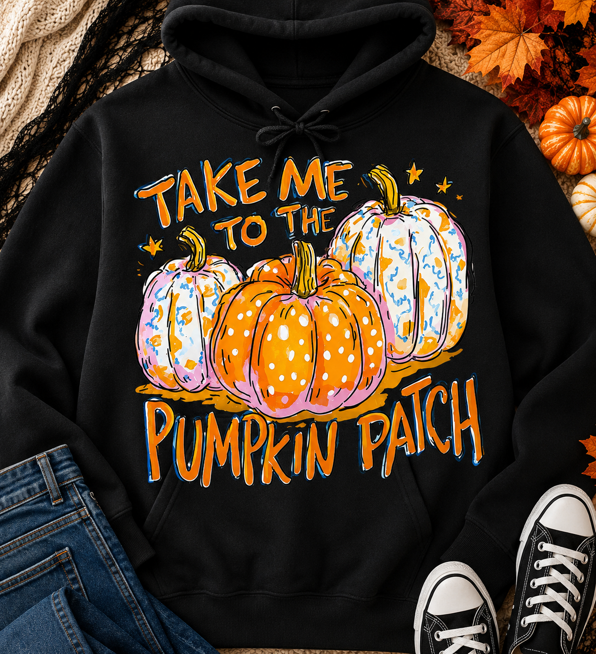 Take Me To The Pumpkin Patch | Adult Graphic Shirt, Sweatshirt & Hoodie