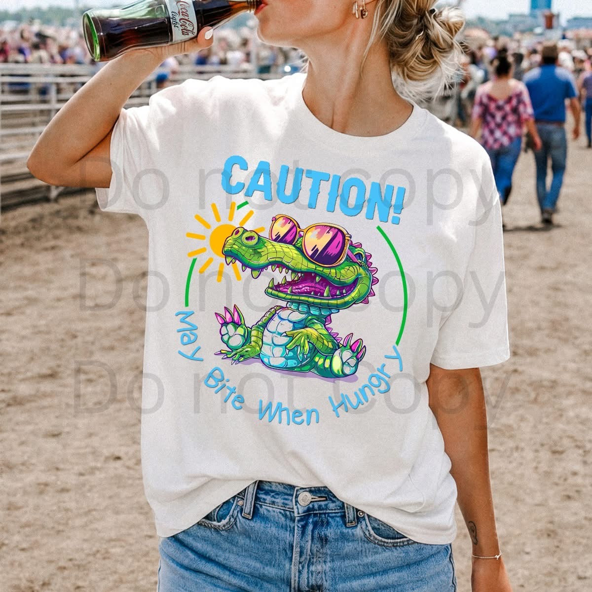 Caution May Bite When Hungry | Adult Graphic Shirt, Sweatshirt & Hoodie